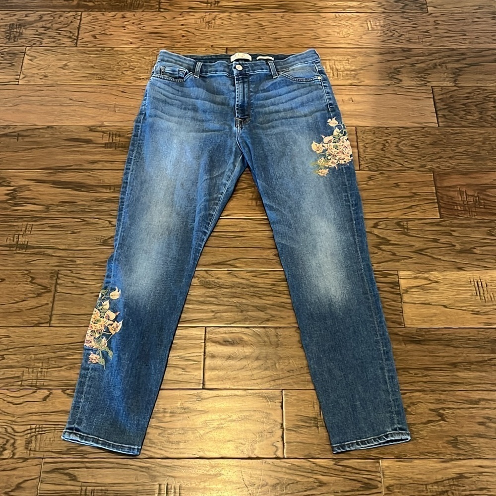 7 For All Mankind Jen7 Ankle Skinny High Rise Size 12